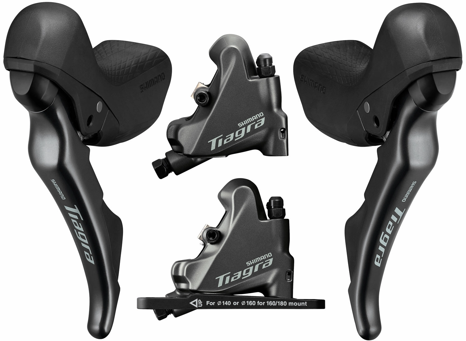 Shimano Tiagra ST-4720 10S Hydraulic Shifter Set BR-4770 Flat Mount Disc Brake