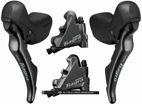 Shimano Tiagra ST-4720 10S Hydraulic Shifter Set BR-4770 Flat Mount Disc Brake