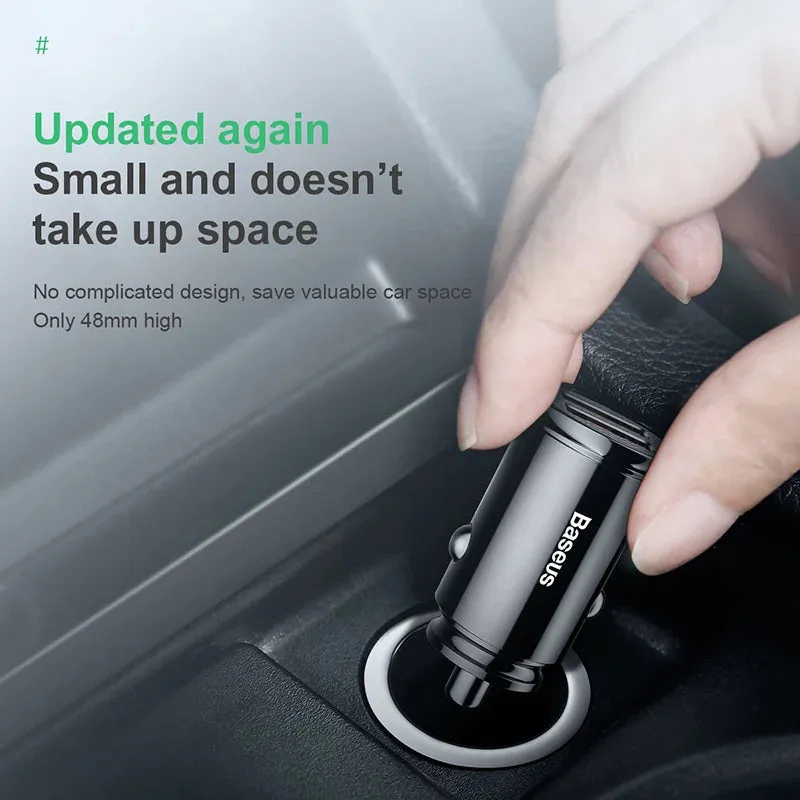 Baseus Usb Car Charger Quick Charge 4.0 30W Usb Pd For For Iphone, Anroids Fast Charging Weekend Sale Special
