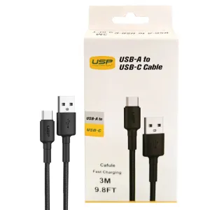 3M Boostup Cafule Usb-C To Usb-A Cable Charge & Connect Black Usp Hot Savings Alert Daily Deal Frenzy
