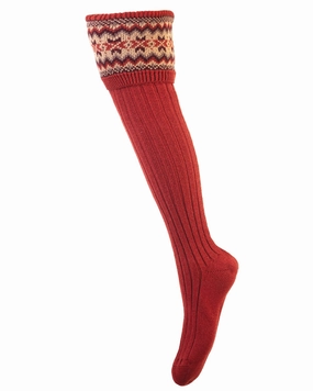 House Of Cheviot Lady Fairisle Socks Online Exclusive Savings