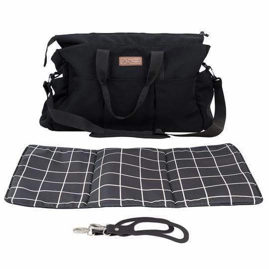 Shop Hot Deals Mountain Buggy Double Satchel With Clips, Change Mat - Grid