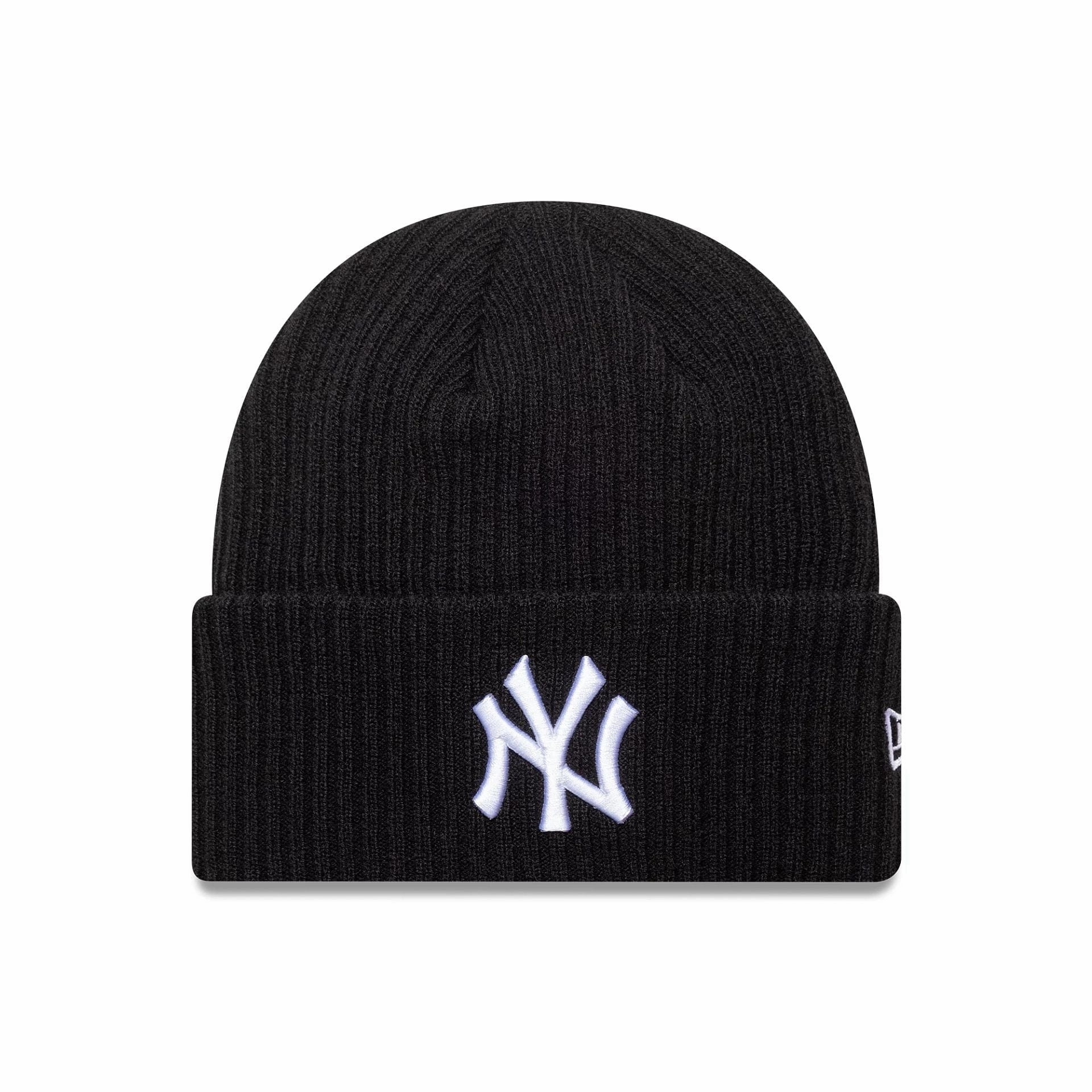 New York Yankees Mlb Black Wide Cuff Knit Beanie Hat Flash Sale Alert Limited Edition Offer