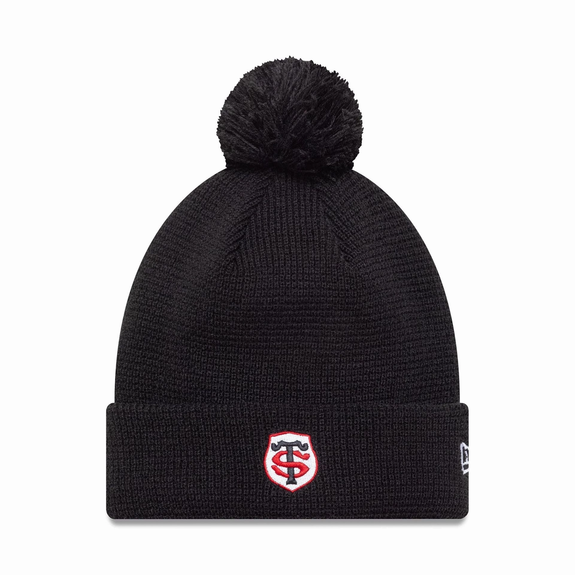 Online Exclusive Steal Stade Toulousain Womens Black Waffle Knit Beanie Hat
