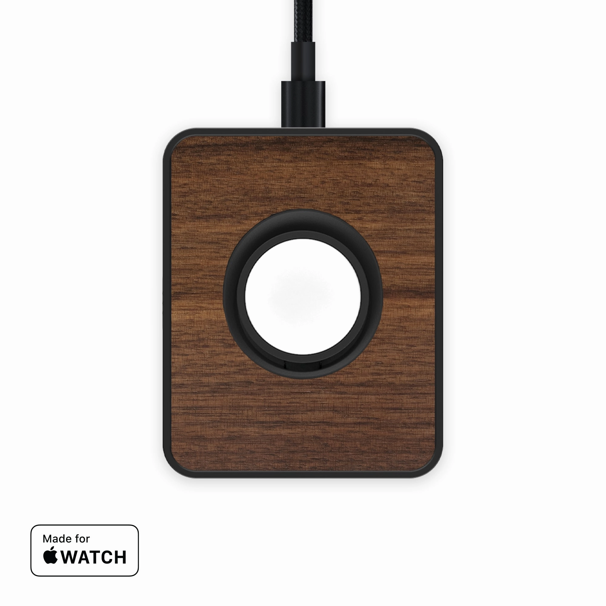 Walnut Elevated Apple Watch Charger Hot Clearance Now