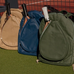 Shop Grab Savings Thandana Padel Leather Backpack
