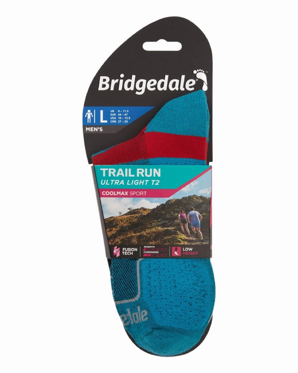 Grab Your Savings Bridgedale Mens Ultra Light T2 Coolmax Sport Low Socks