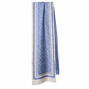 Trending Today Steal Light Blue Double Silk Scarf