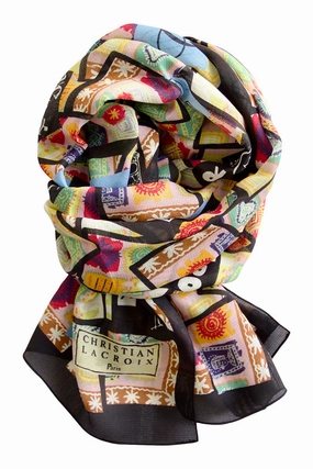 Hot Pick Sale Dont Miss Big Savings Silk Pashmina "Pique-Assiette" Lacroix
