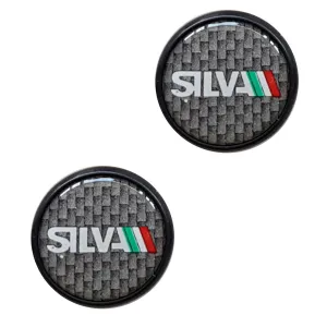Silva Handlebar Tape Caps - Carbon