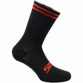 SIX2 Merinos socks - Black red