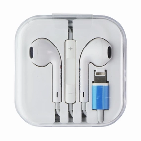 New Arrival Discount Deal Frenzy Today Smarter Wired Lightning 8-Pin Headphones - White