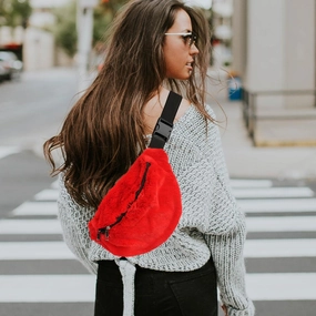 Online Deal Frenzy Special Price Offer Solid Faux Fur Sling Bag
