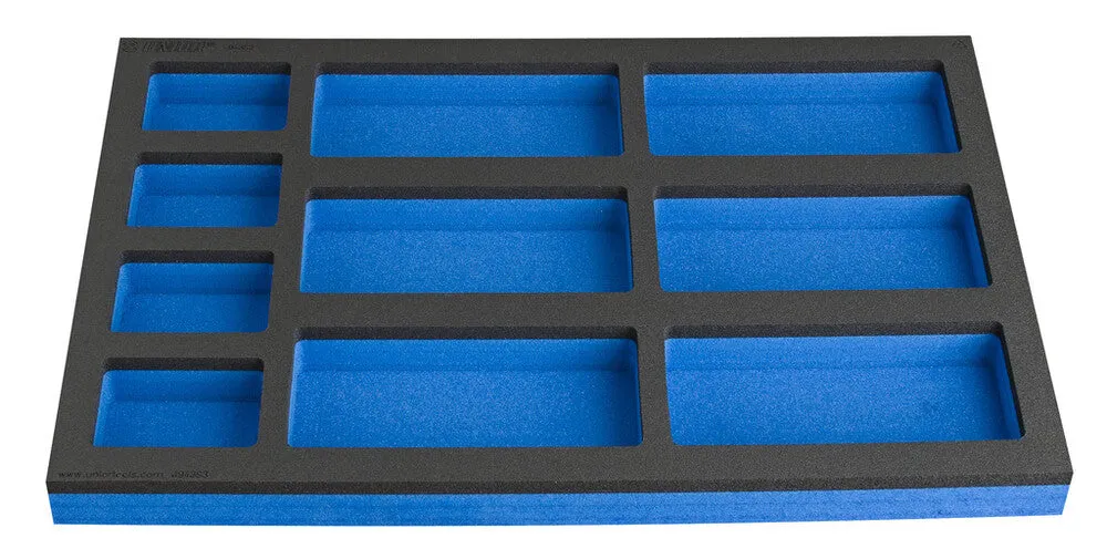 SOS tool tray with compartment for work bench narrow tool chest