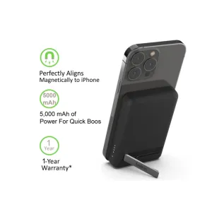 Belkin Bpd004Bt Boostup Magnetic 5000Mah Wireless Power Bank (Black) Shop Hot Deals Hot Pick Online