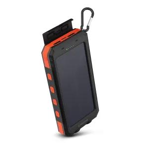 Grab Your Deal Today 10,000Mah | Solpro 10K Fast Charge Solar Power Bank With 20W Usb-C Pd | Black And Orange