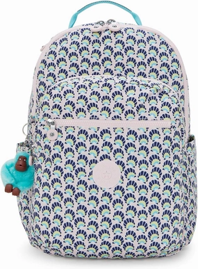 MustHave Gift Ideas Kipling Seoul Large  Printed 15" Laptop Backpack - Geo Shell