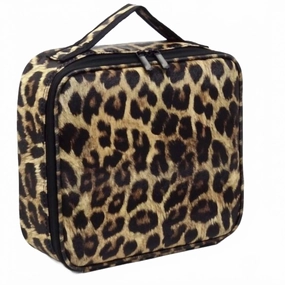 Women'S Travel Cosmetic Organizer Case In Leopard Print Clearance Savings Now