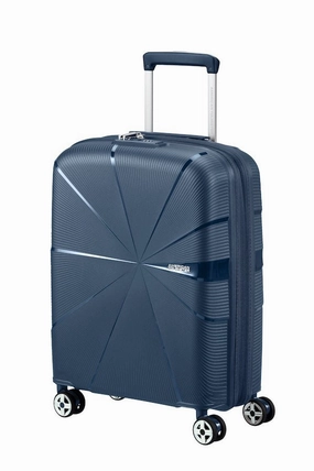 Today Only Discount Alert American Tourister Starvibe Expandable 55Cm Cabin Spinner | Navy