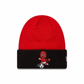 Price Slash Today Youth Fred The Red Manchester United Fc Red Cuff Knit Beanie Hat