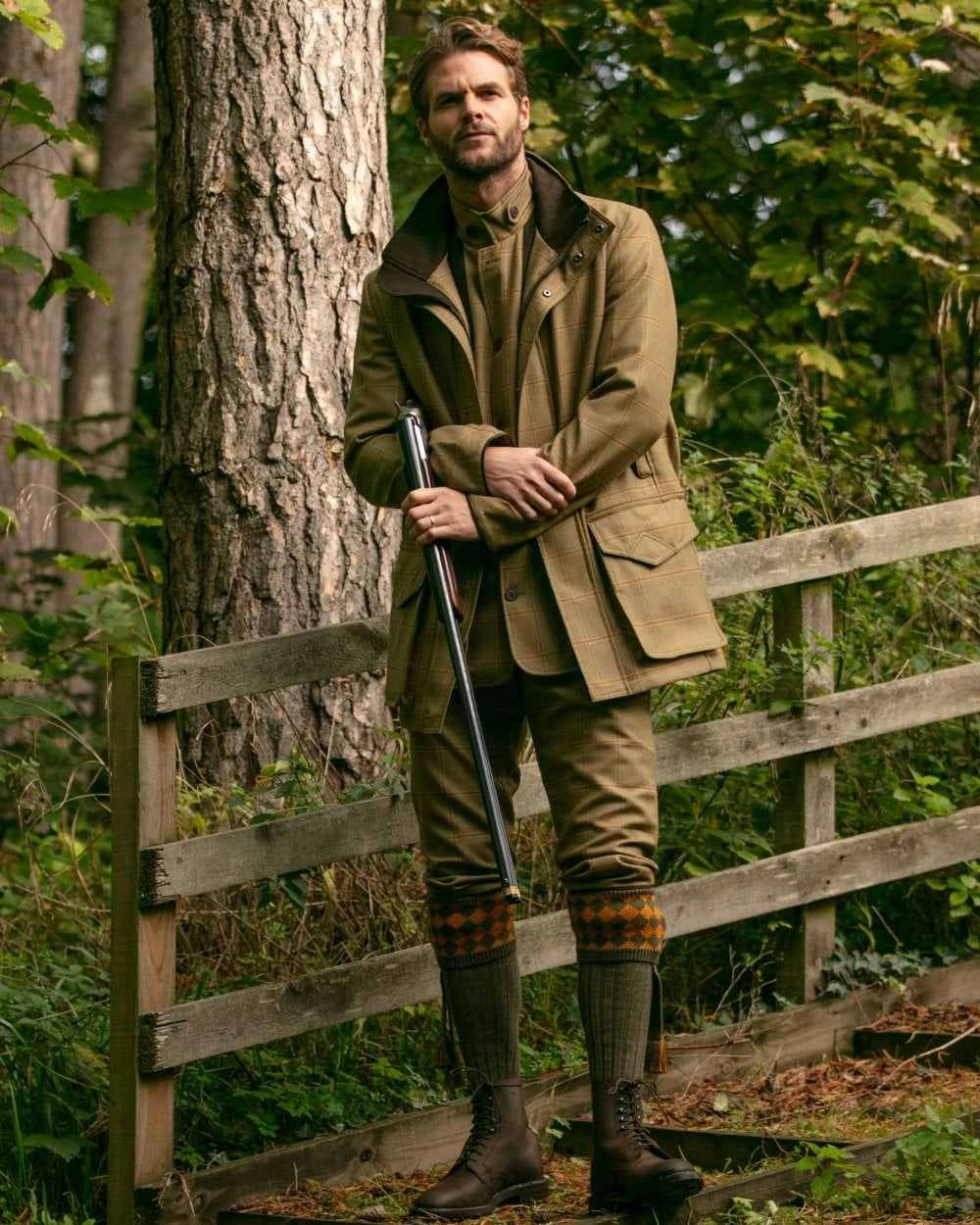 House Of Cheviot Chessboard Socks Limited Time Sale