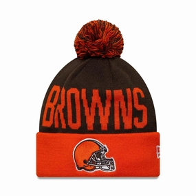 Price Drop Frenzy Cleveland Browns Nfl London Games 2025 Dark Brown Cuff Knit Beanie Hat