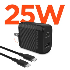 Speedboost 25W Usb-C & 12W Usb Wall Kit With Pd/Pps And 6Ft Usb-C Cable | Black MustHave Clearance
