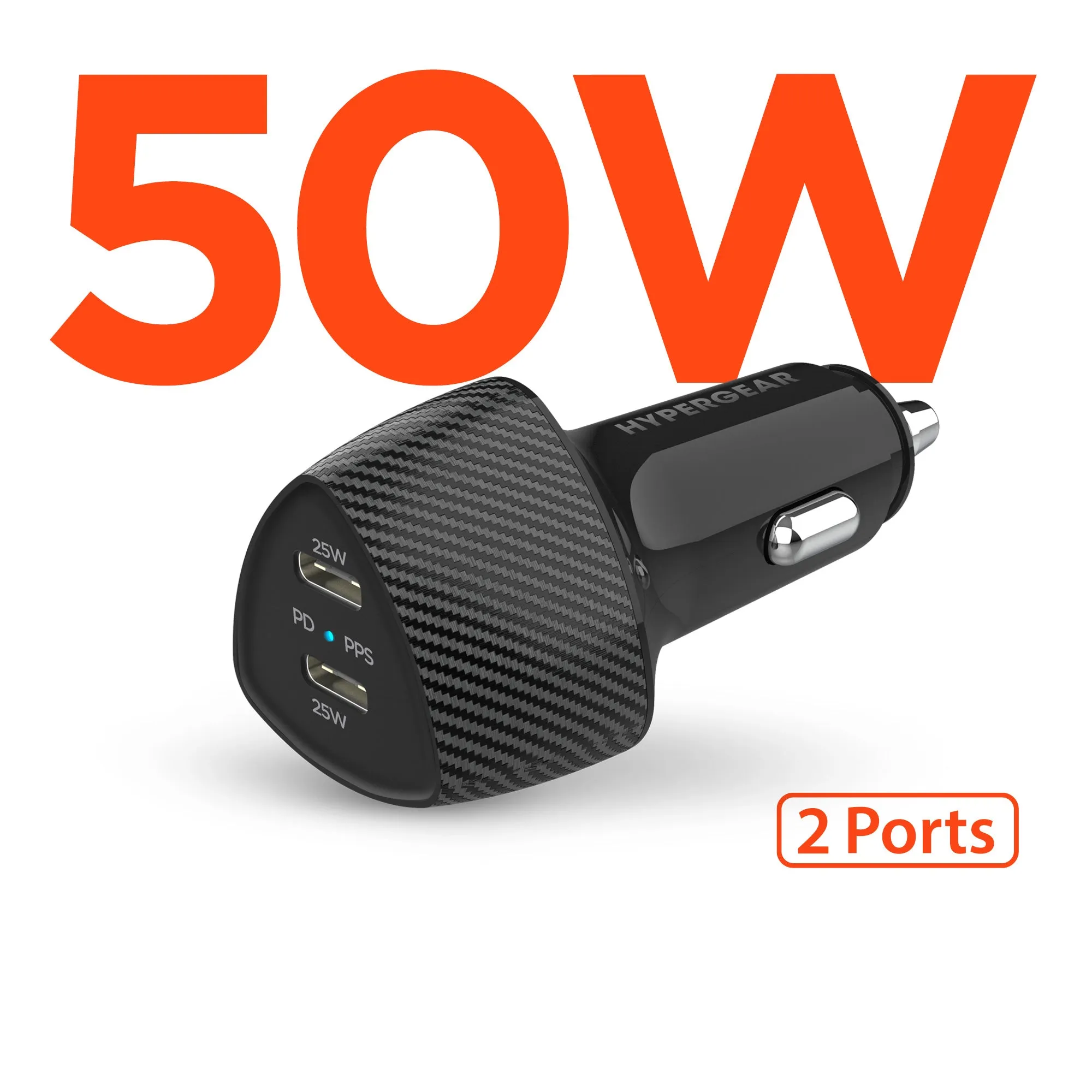 MustHave Steals Save More Online Speedboost 25W Usb-C Pd   20W Usb-C Pd Fast Car Charger With Pps | Black