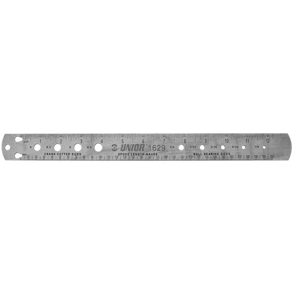 Spoke, bearing and cotter gauge