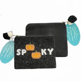 Hot Picks Today Trending Deals Today Spooky Pumpkin Beaded Black Coin Purse