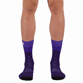 Sportful Checkmate socks - Purple