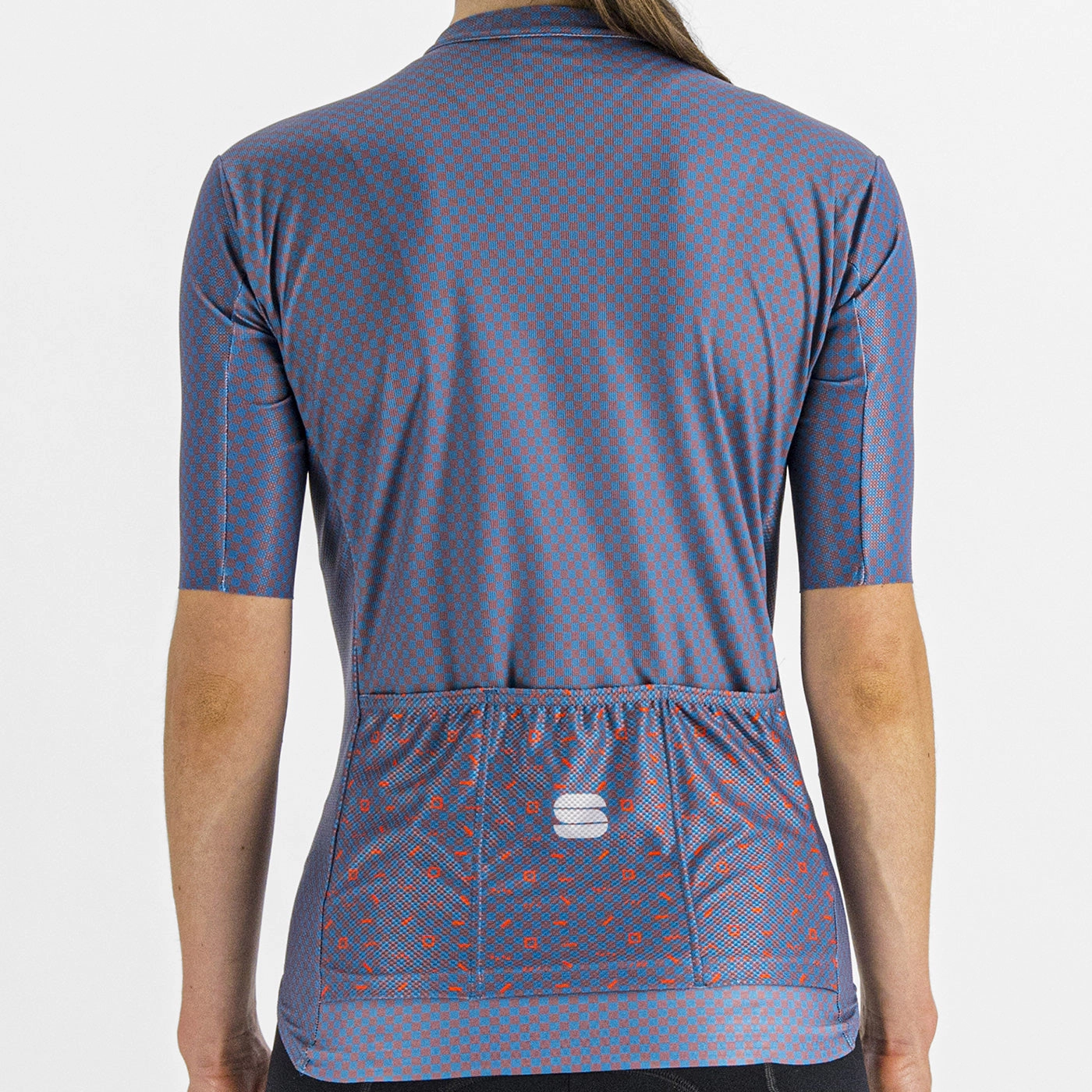 Sportful Checkmate woman jersey - Blue pink