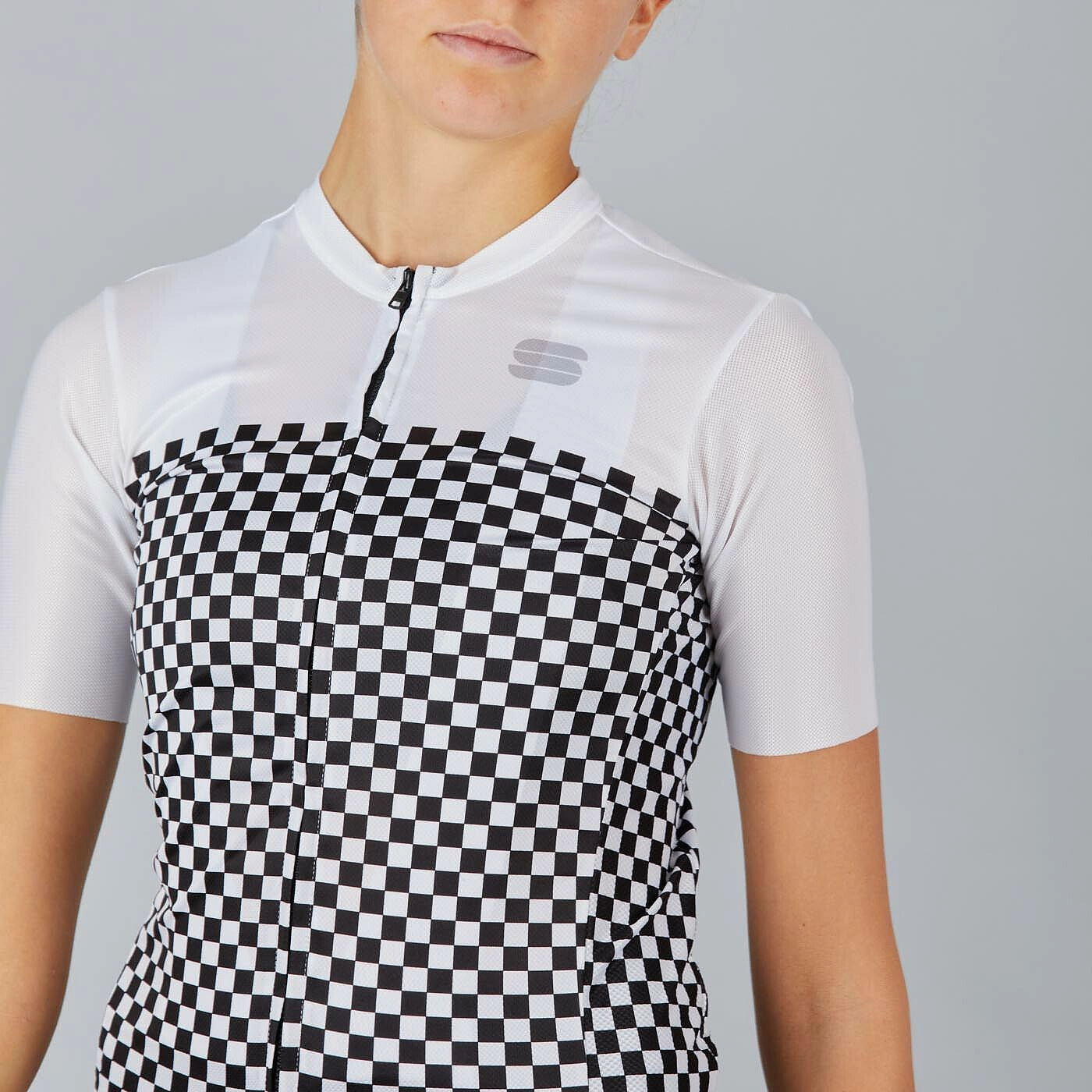 Sportful Checkmate woman jersey - White