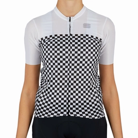 Sportful Checkmate woman jersey - White