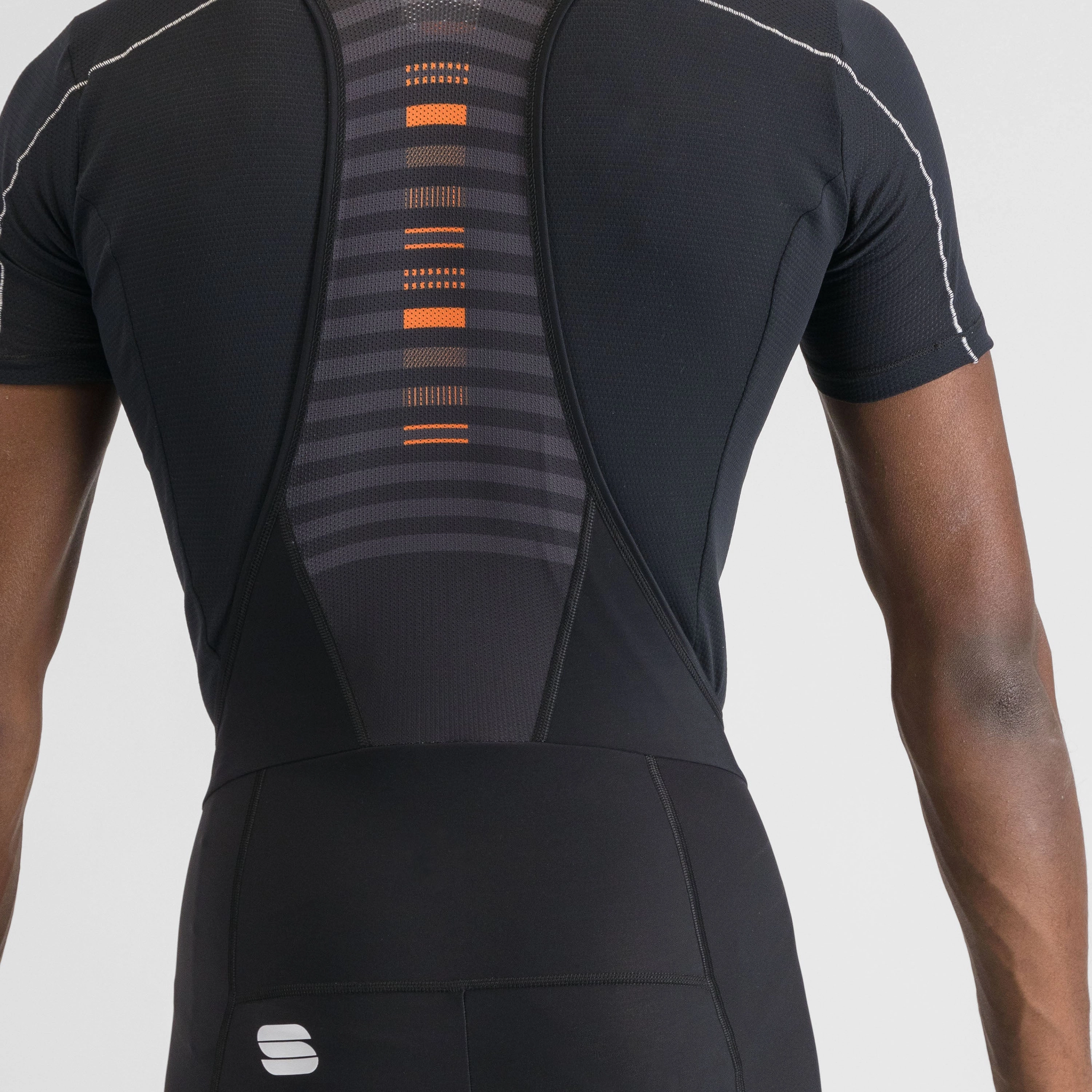 Sportful Classic bibtight - Black orange