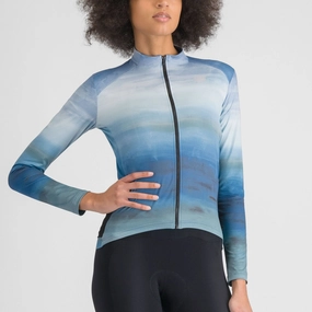 Sportful Flow Supergiara long-sleeved woman jersey - Blue