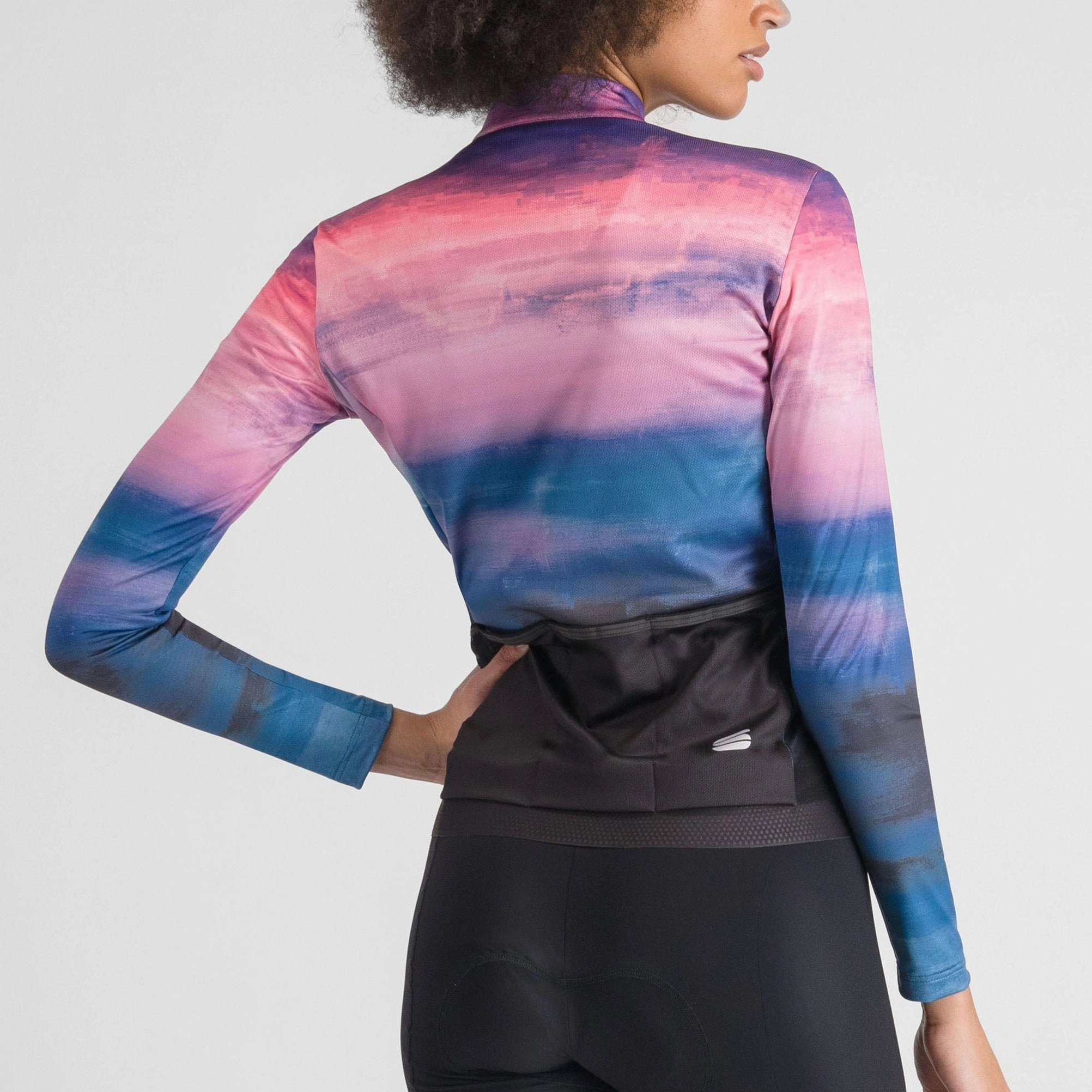 Sportful Flow Supergiara long-sleeved woman jersey - Blue pink