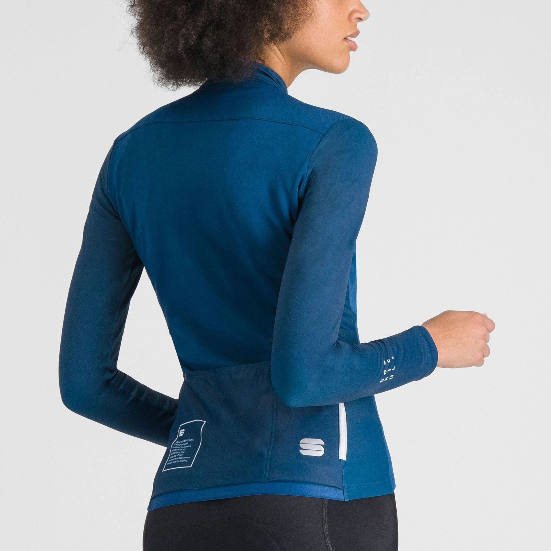 Sportful Srk woman long sleeve jersey - Blue