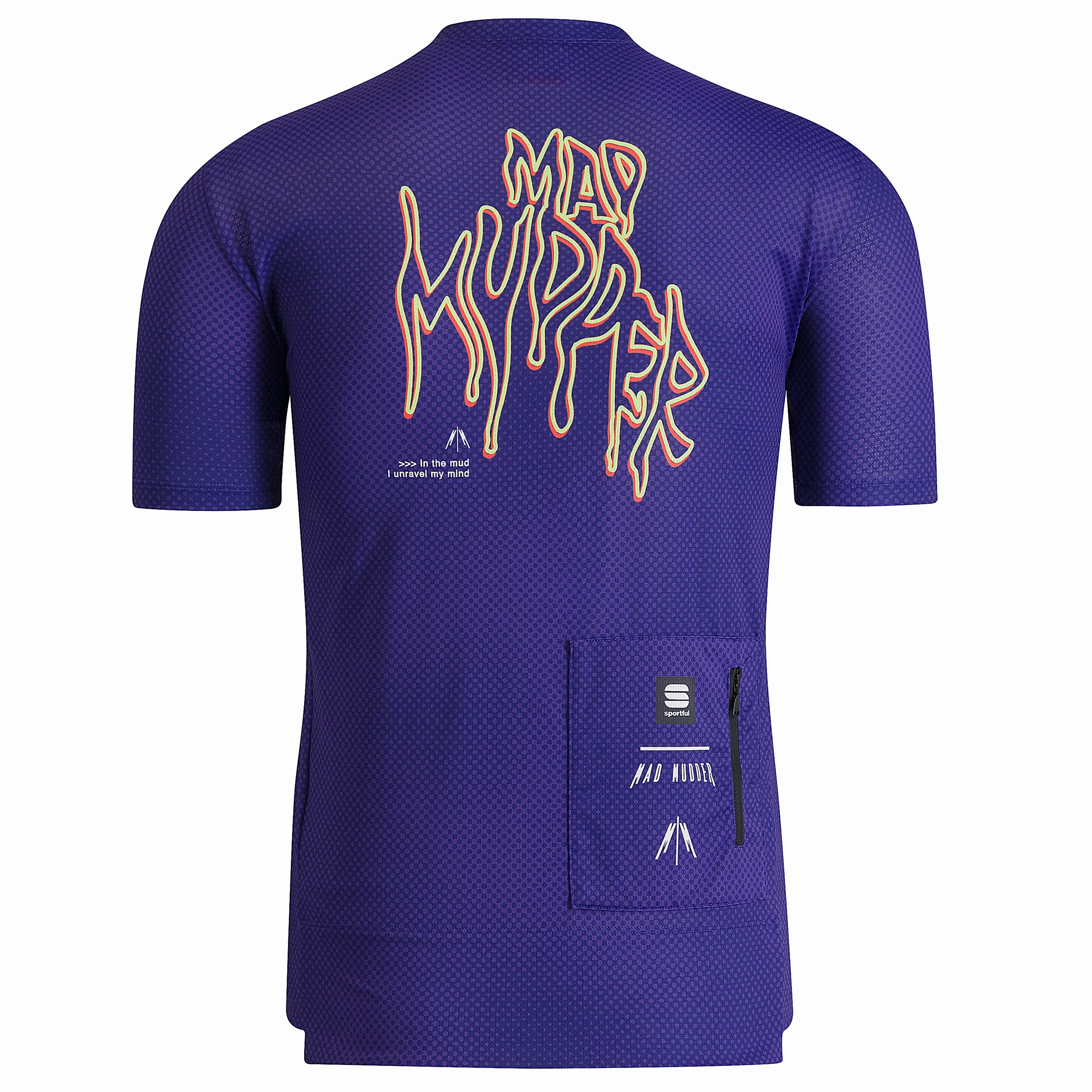 Sportful Supergiara Tee Mad Mudder Jersey - Purple