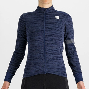 Sportful Supergiara Thermal women long sleeves jersey - Blue