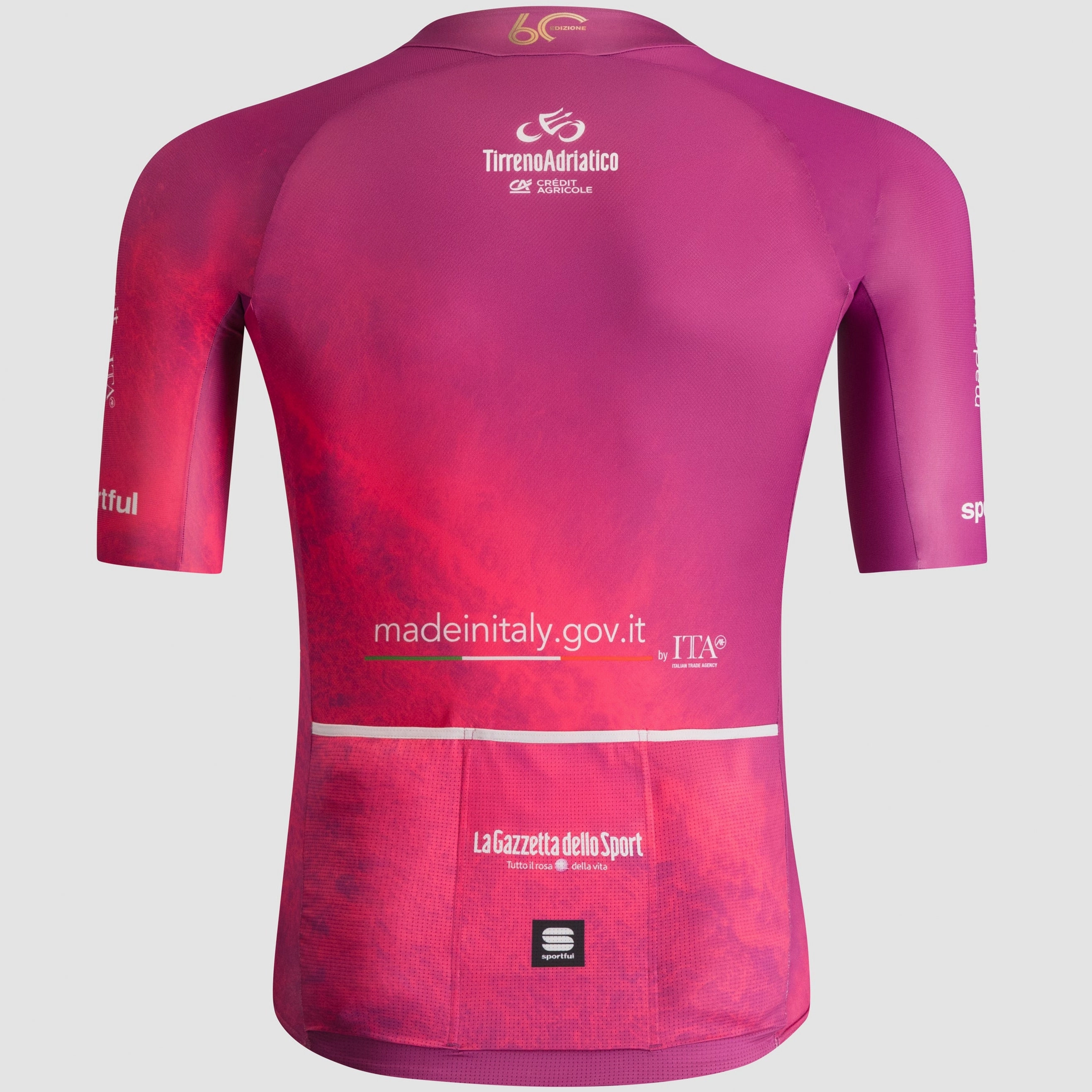 Sportful Tirreno Adriatico 2025 jersey - Ciclamino
