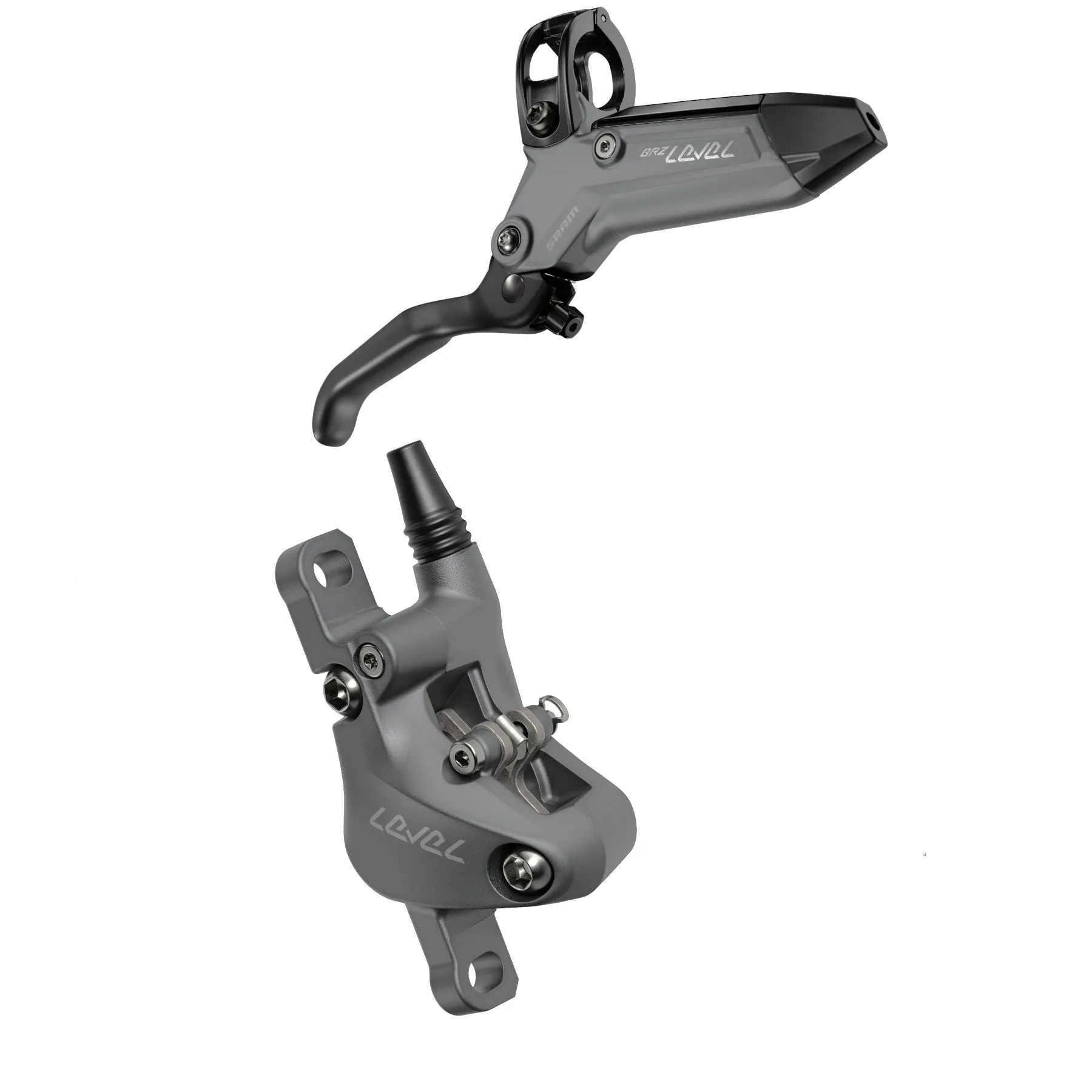 SRAM Level Bronze Stealth 2 Piston Disc Brake Set - Dark Polar