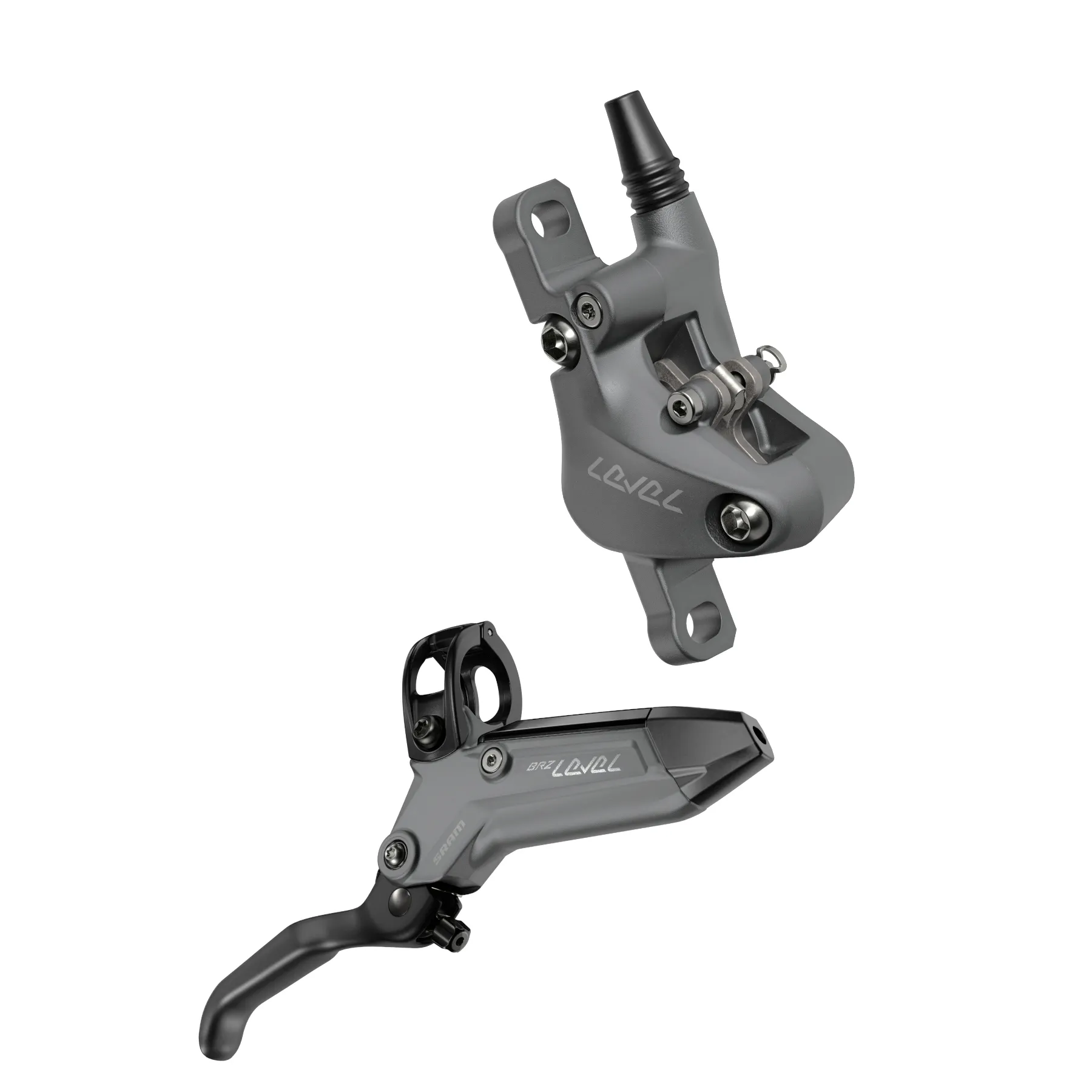 SRAM Level Bronze Stealth 2 Piston Disc Brake Set - Dark Polar