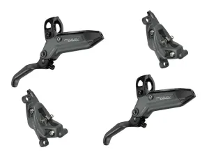 SRAM Level Bronze Stealth 4 Piston Disc Brake Set - Grey