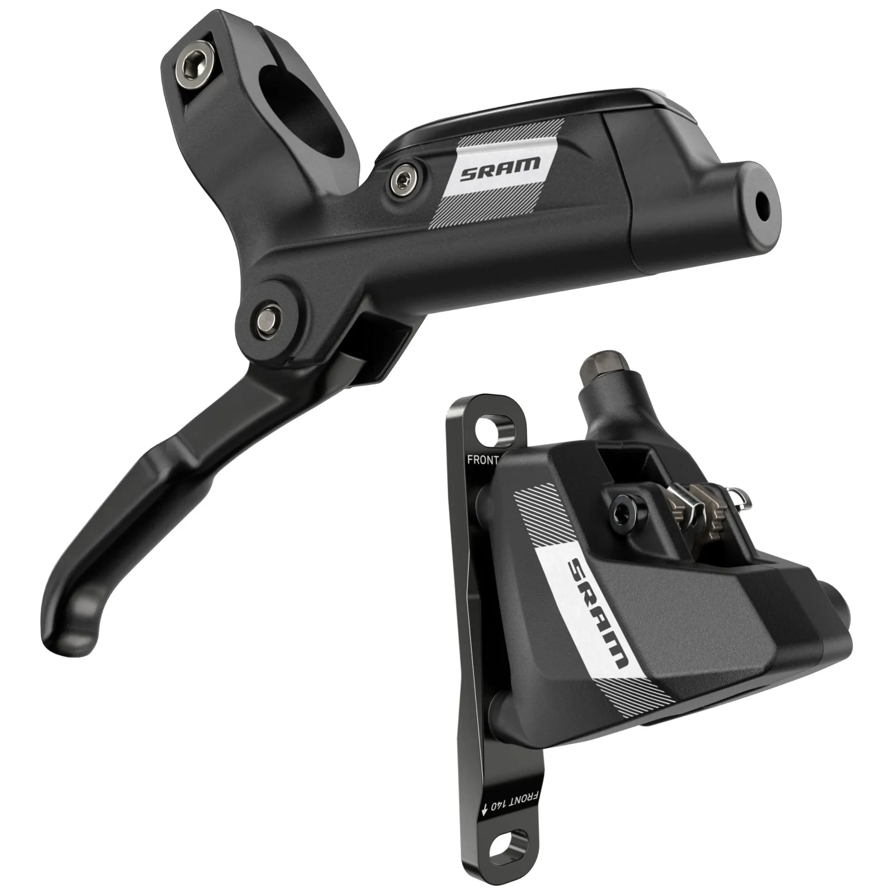 SRAM S300 Flat Mount Disc Brake Set - Black