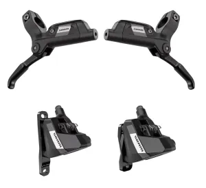 SRAM S300 Flat Mount Disc Brake Set - Black