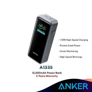 Anker Prime 12,000Mah Power Bank (130W)[A1335011] Grab It Now Price Drop Frenzy