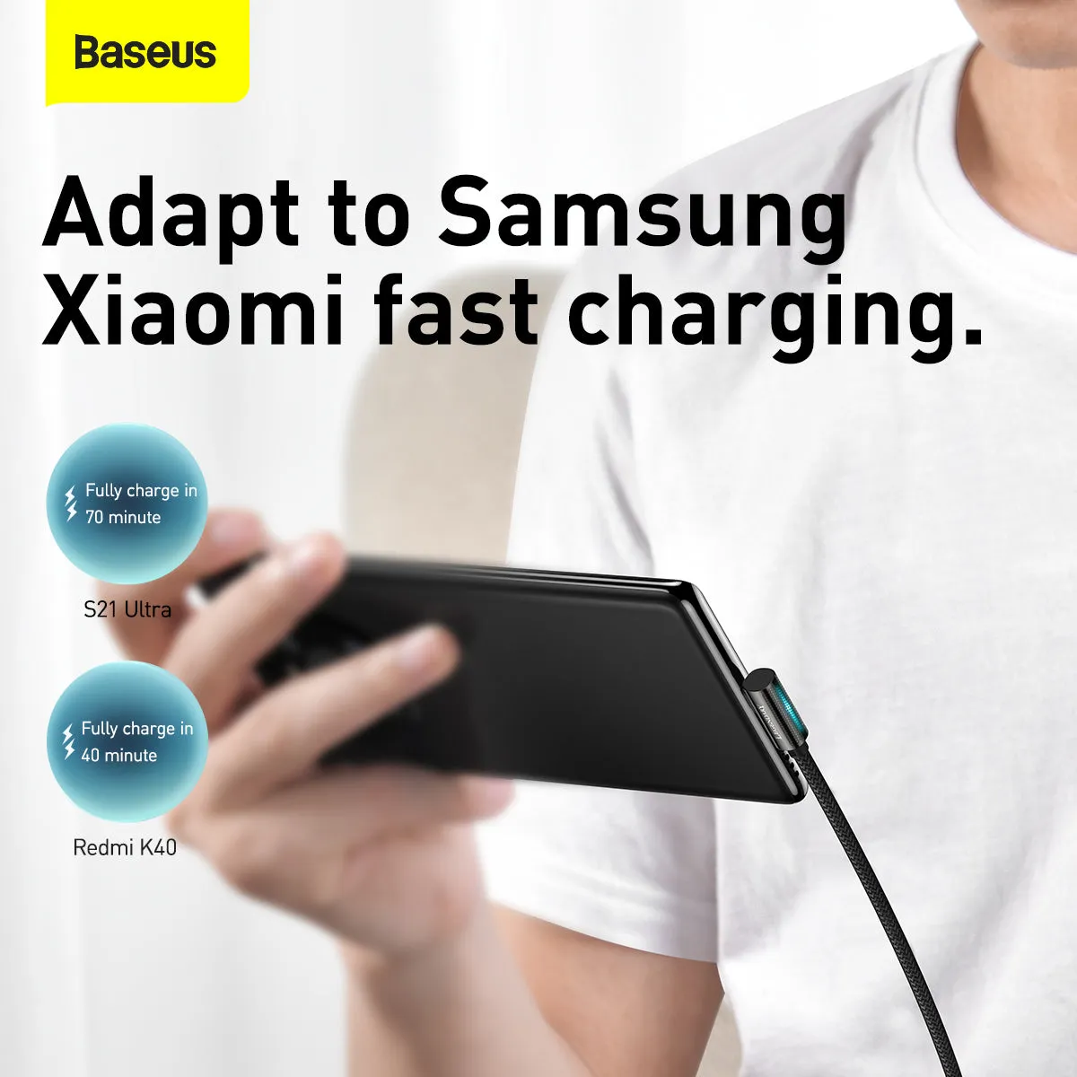 Baseus Legend Series Elbow Fast Charging Data Cable Type-C To Type-C 100W Catcs-01 Price Drop Alert MustHave Deal