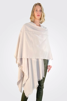 Daily Hot Deal Stitch Detailed Poncho - Desert