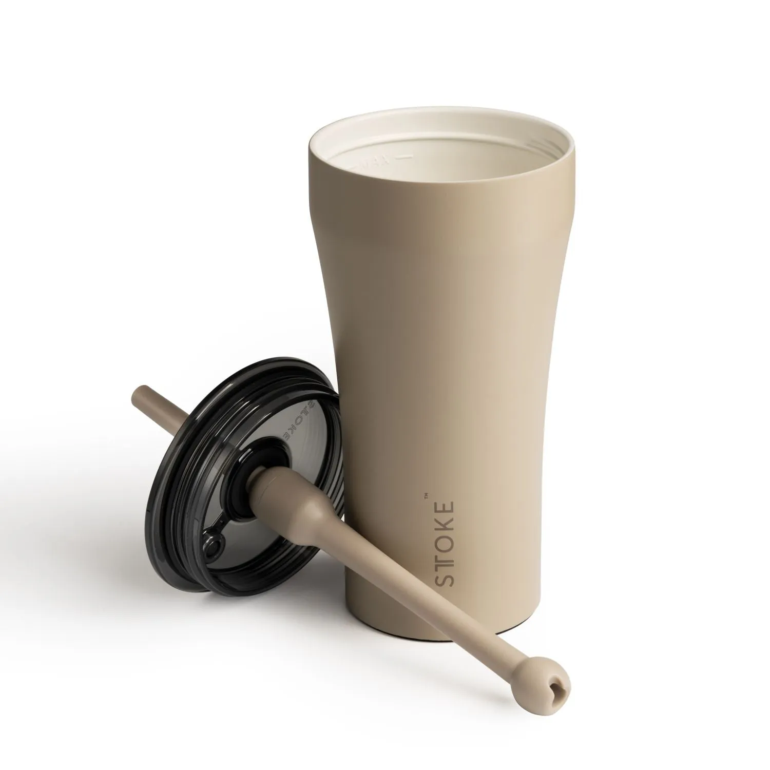 Sttoke Earth Leakproof Ceramic Insulated Cup Powder Coating With Straw 20Oz Best Deal Online Shop Save Today